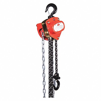 Manual Chain Hoist 1000 lb Lift 20 ft.