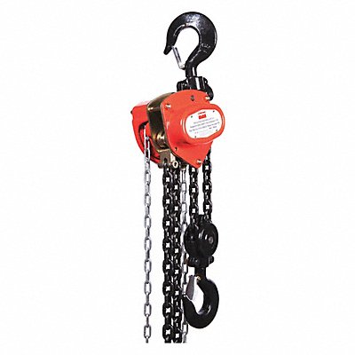 Manual Chain Hoist 6000 lb Lift 15 ft.