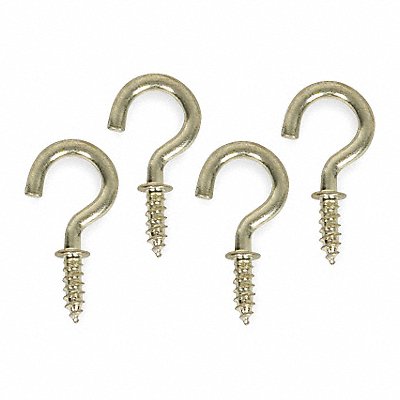 Single Point Hook Brass 1/2 L PK20