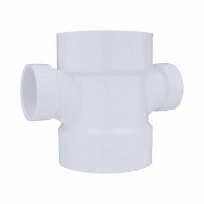 Double Sanitary Tee PVC 4 x 4 x 2 x 2 in