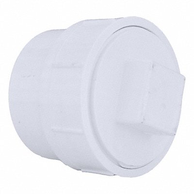 Cleanout Adapter with Plug 4 in PVC