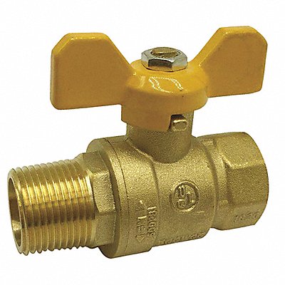 Ball Valve T-Handle Brass 3/4 