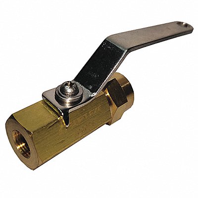 Brass Ball Valve Inline FNPT 1/8 in