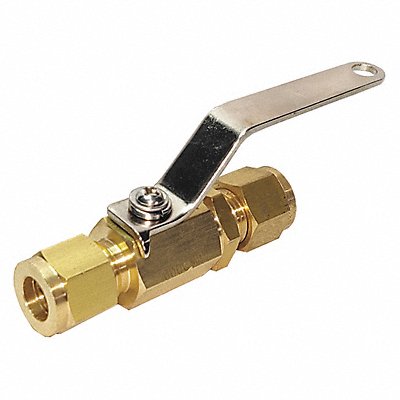 Mini Ball Valve Comp. x Comp. Brass