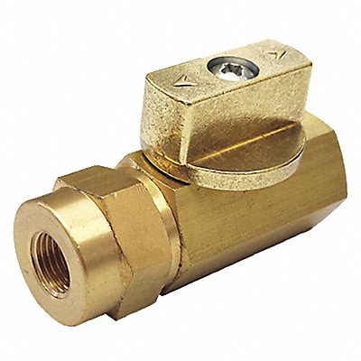 Brass Ball Valve Inline FNPT 1/4 in