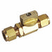 Brass Ball Valve Comp x Comp 1/4 