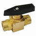 Brass Ball Valve Inline FNPT 1/4 