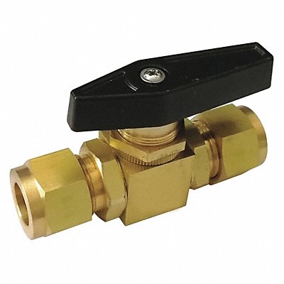 Brass Ball Valve Comp x Comp 1/4 