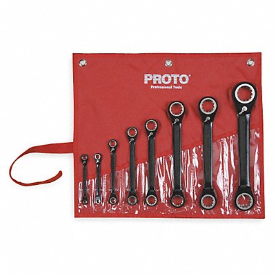 Box End Wrench Set Blk Chrome Stndrd SAE