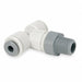 Branch Tee 1/4 Tube OD Gray PK10