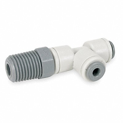 Swivel Run Tee 5/16 In Tube OD Gray PK10