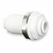 Bulkhead Union 1/4 In Tube OD White PK10