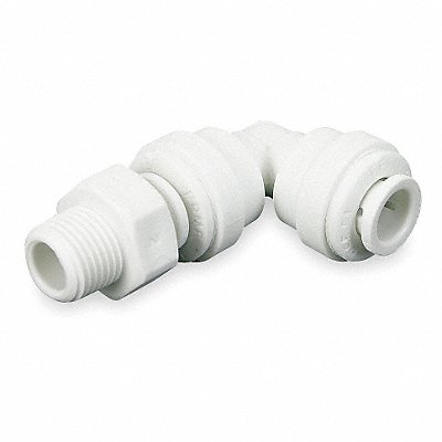 90 Swivel Elbow 5/16 Tube OD Gray PK10
