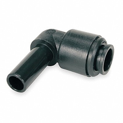 90 Elbow 1/4 Tube OD Black PK10