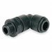 90 Swivel Elbow 5/16 Tube Black PK10