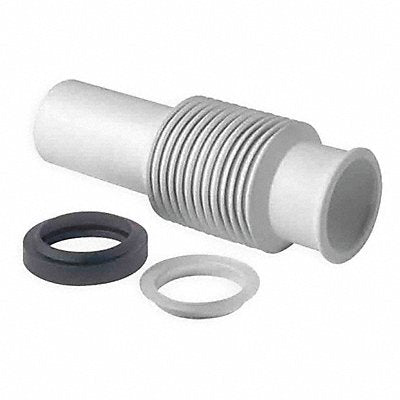 Flexible Discharge Tube Plastic White