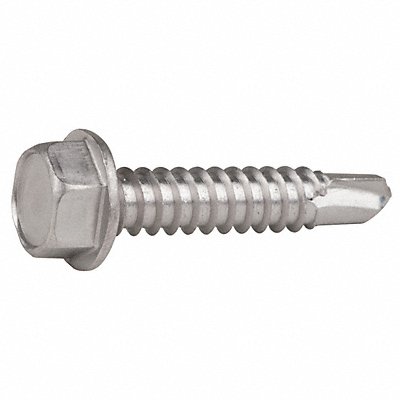 Drill Screw Hex 1/4 SS410 1.25 L PK25