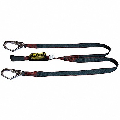 Shock-Absorbing Lanyard Black