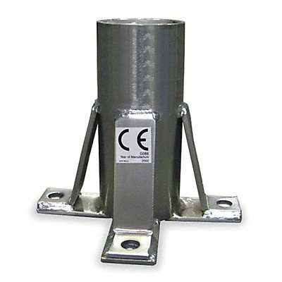 Floor Mount Sleeve Silver