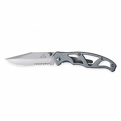 Locking Pocket Knife Serrated 3 In Blade