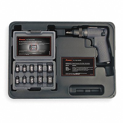 Air Powered Impact Wrench Kit 14 500 rpm