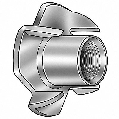 T-Nut Znc Stl 1/4 -20 4Prong 7/16in 100