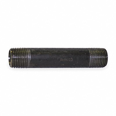 Black Pipe Nipple Threaded 1-1/4x4 In