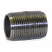 Black Close Pipe Nipple Threaded 3/4