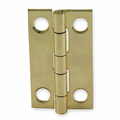 Utility Hinge Narrow Brass PK2