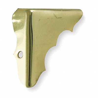 Corner Brace Brass 1 Hole PK4