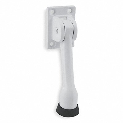 Lever Door Holder White Zinc 4 In.