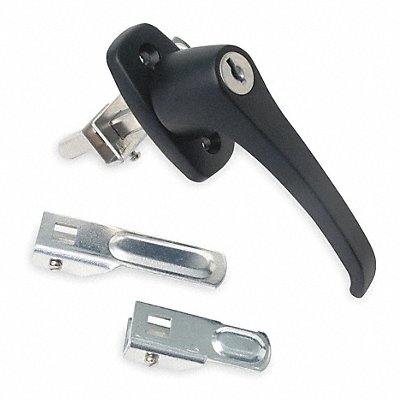 Cam Latch Keyed Black Powder Coated