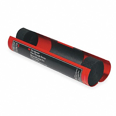 Fire Barrier Pass-Thru Device Red Round