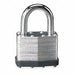 Keyed Padlock 1 in Rectangle Silver