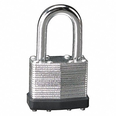 Keyed Padlock 3/4 in Rectangle Silver