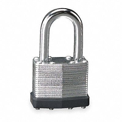 Keyed Padlock 3/4 in Rectangle Silver