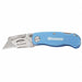 Folding Knife 6 In Clip Blade Blue