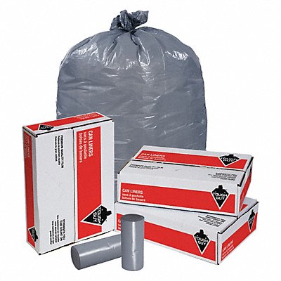 Trash Bags 20 to 30 gal Gray PK100