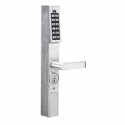 Electronic Lock Satin Chrome 12 Button