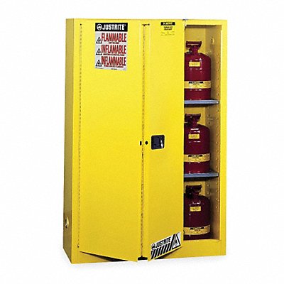 Flammable Safety Cabinet 45 gal Yellow