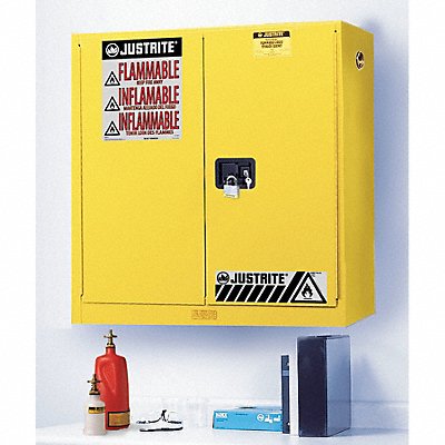 Flammable Safety Cabinet 20 gal Yellow