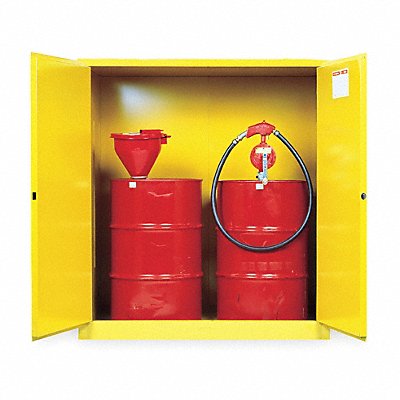 K3029 Flammable Cabinet Vertical 110 gal YLW