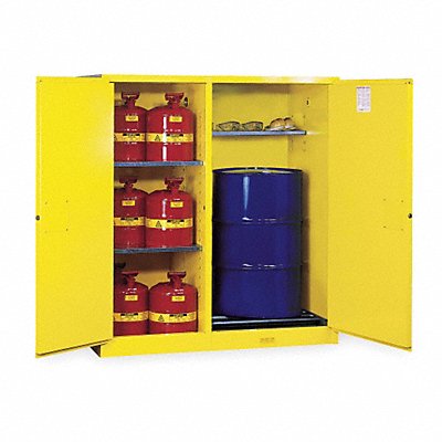 Flammable Safety Cabinet 115 gal Yellow