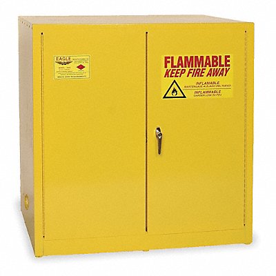 Flammable Safety Cabinet 60 gal Yellow