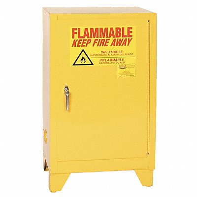 Flammable Safety Cabinet 12 gal Yellow