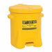 Oily Waste Can 6 gal Poly Yellow