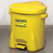 Oily Waste Can 14 gal Poly Yellow