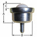 Ball Transfer Threaded Stud 1 Ball Dia.