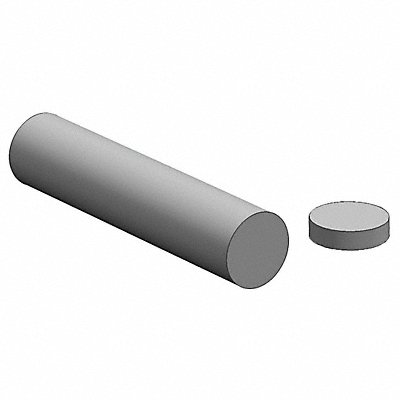 Carbon Steel Rod 6 in L 3 in Dia.