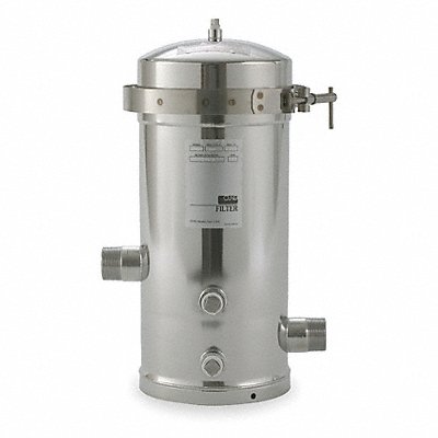 Filter Housing 19 1/2 H 8 Dia Silver